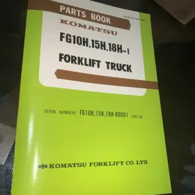 18H-1 KOMATSU Forklift Book Catalog