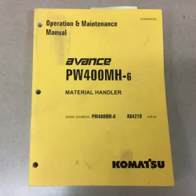 CEAM008300 KOMATSU Operation Manual Material Handler Operator