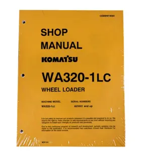 CEBDW19020 KOMATSU Wheel Loader Workshop Repair Service