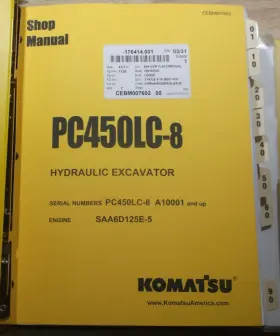 CEBM007602 KOMATSU Excavator Service Repair Workshop Manual