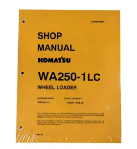 CEBMW18020 KOMATSU Wheel Loader Workshop Repair Service