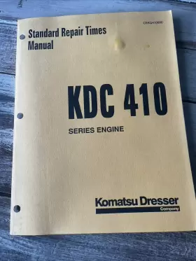 CEKQ410000 KOMATSU Engine Standard Repair Flat Rate Book