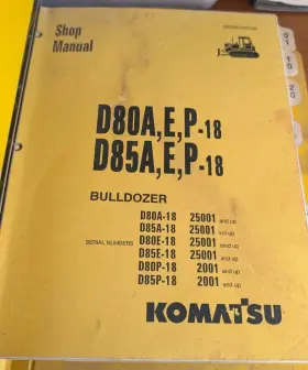 D85P-18 KOMATSU Manual