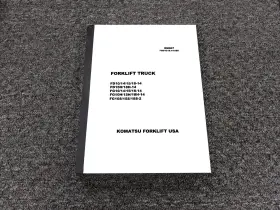 FD18H-14 KOMATSU Forklift Operator Manual