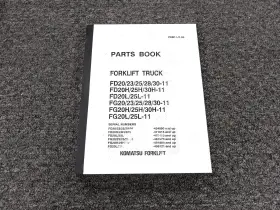 FD25L-11 KOMATSU Forklift Catalog Manual