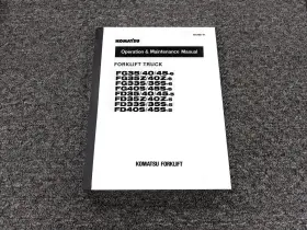FD45S-5 KOMATSU Forklift Operator Manual