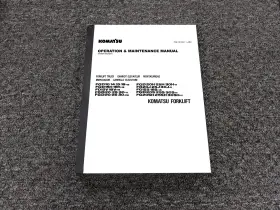 FG25-11E KOMATSU Forklift Operator Manual