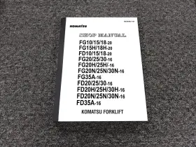 FG30N-16 KOMATSU Forklift Service Repair Manual