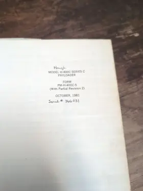 H-400C KOMATSU Dresser Loader Wheel Manual Book Catalog #2