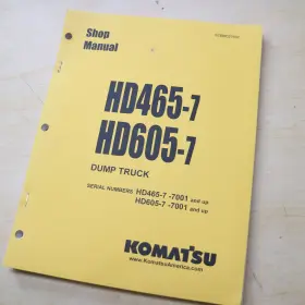 HD605-7 KOMATSU Dump Quarry Service Repair Manual Book