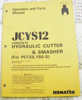 JCYS12 KOMATSU Hydraulic Cutter Smasher Operation Manual
