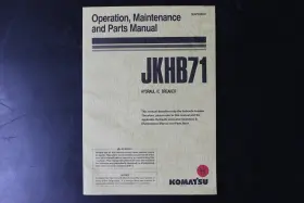 JKHB71 KOMATSU Operation Manual Hydraulic Breaker