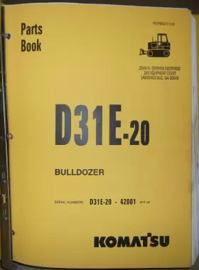 PEPB001103 KOMATSU Tractor Manual Book Catalog #2