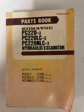 PEPB02060303 KOMATSU Excavator Book Manual