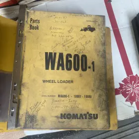 PEPBA4260104 KOMATSU Manual Book Catalog Wheel Loader