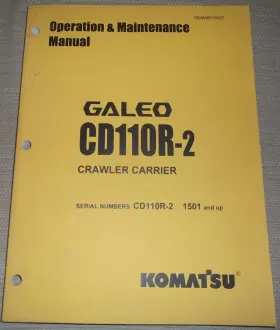 SEAM051500 KOMATSU Motor Grader Operation Book Manual
