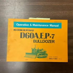 SEAM141C00 KOMATSU Operation Manual Bulldozer Operator