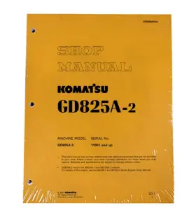 SEBD002304 KOMATSU Motor Grader Workshop Repair Service