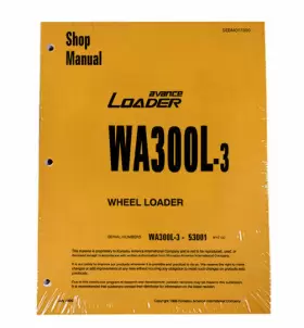 SEBD017300 KOMATSU Wheel Loader Workshop Repair Service