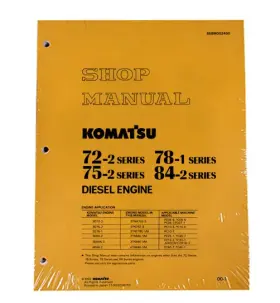 SEBM002400 KOMATSU Diesel Engine Repair Service Manual