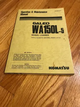 WA150L-5 KOMATSU Galeo Wheel Loader Operators Operation