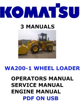 WA200-1 KOMATSU Wheel Loader Service Repair Owners Manuals