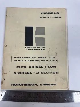 1080-1084 KRAUSE Plow Flex Chisel Instruction Catalog