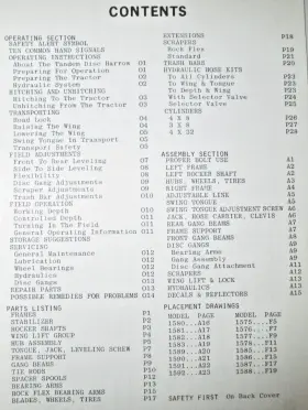 1587 KRAUSE Offset Tandem Disc Harrow Operators Manual #2