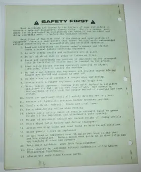 3473 KRAUSE Chisel Plow Owners Operators Manual #3