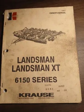 6150 KRAUSE Landsman Xt Cultivator Operators Manual