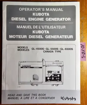 18967-8911-2 KUBOTA Diesel Engine Generator Manual