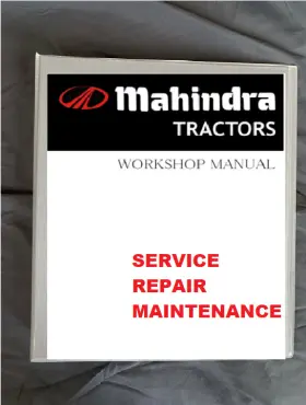 2638 KUBOTA Mahindra Closed Tractor Service Workshop Repair