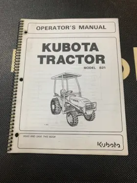 32721-63111 KUBOTA Operators Manual Tractor