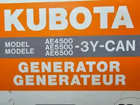 97899-41010 KUBOTA Generator Illustrated Manual #2