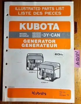 97899-41010 KUBOTA Generator Illustrated Manual