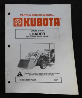 B1630 KUBOTA Tractor Loader Service Manual