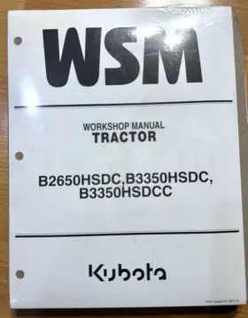 B3350HSDCC KUBOTA Workshop Service Manual