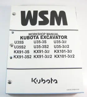 97899-65120 KUBOTA CONSTRUCTION EQUIPMENT Excavator Service