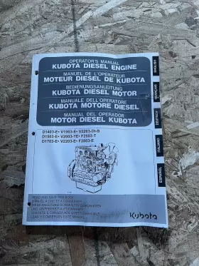 D1403-E KUBOTA Diesel Engine Operators Manual