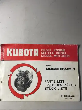 D850-BWS-1 KUBOTA Diesel Engine April
