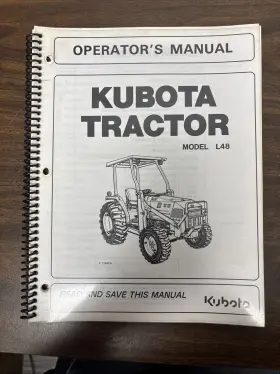 F-12445A KUBOTA Kabota Tractor Operators Manual