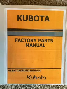 F3990 KUBOTA Mower Operator Master Manual Printed Binder