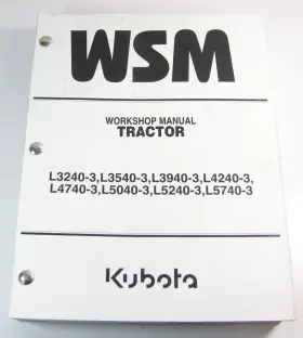 9Y121-03690 KUBOTA FARM AGRUCULTURE EQUIPMENT Tractor Service