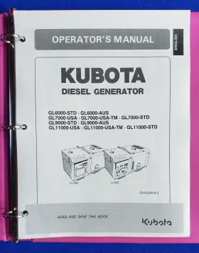G3102-8916-5 KUBOTA Generator Operators Manual