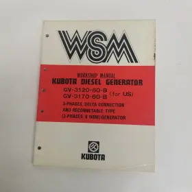 GV-3120-60-B KUBOTA Diesel Generator Workshop Manual