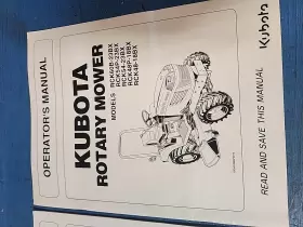 K5381-7111-5 KUBOTA Rotary Mower Operators Manual Loader #2