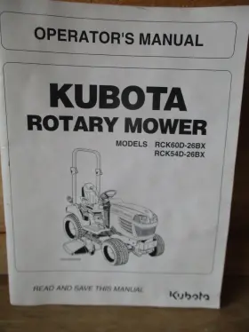 K5384-71111 KUBOTA Operators Manual