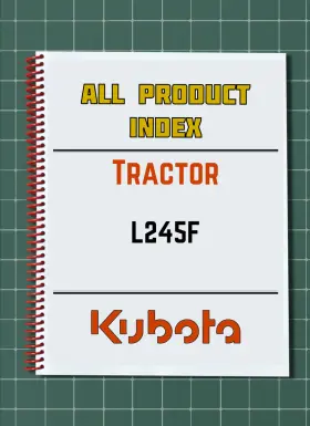 L245F KUBOTA Index Manual