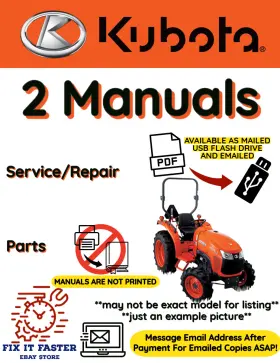 L3300GST KUBOTA Tractor Service Repair Manual Pdf Usb Printed