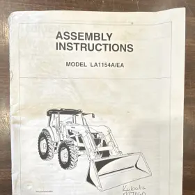 LA1154A-EA KUBOTA Tractor Loader Manual